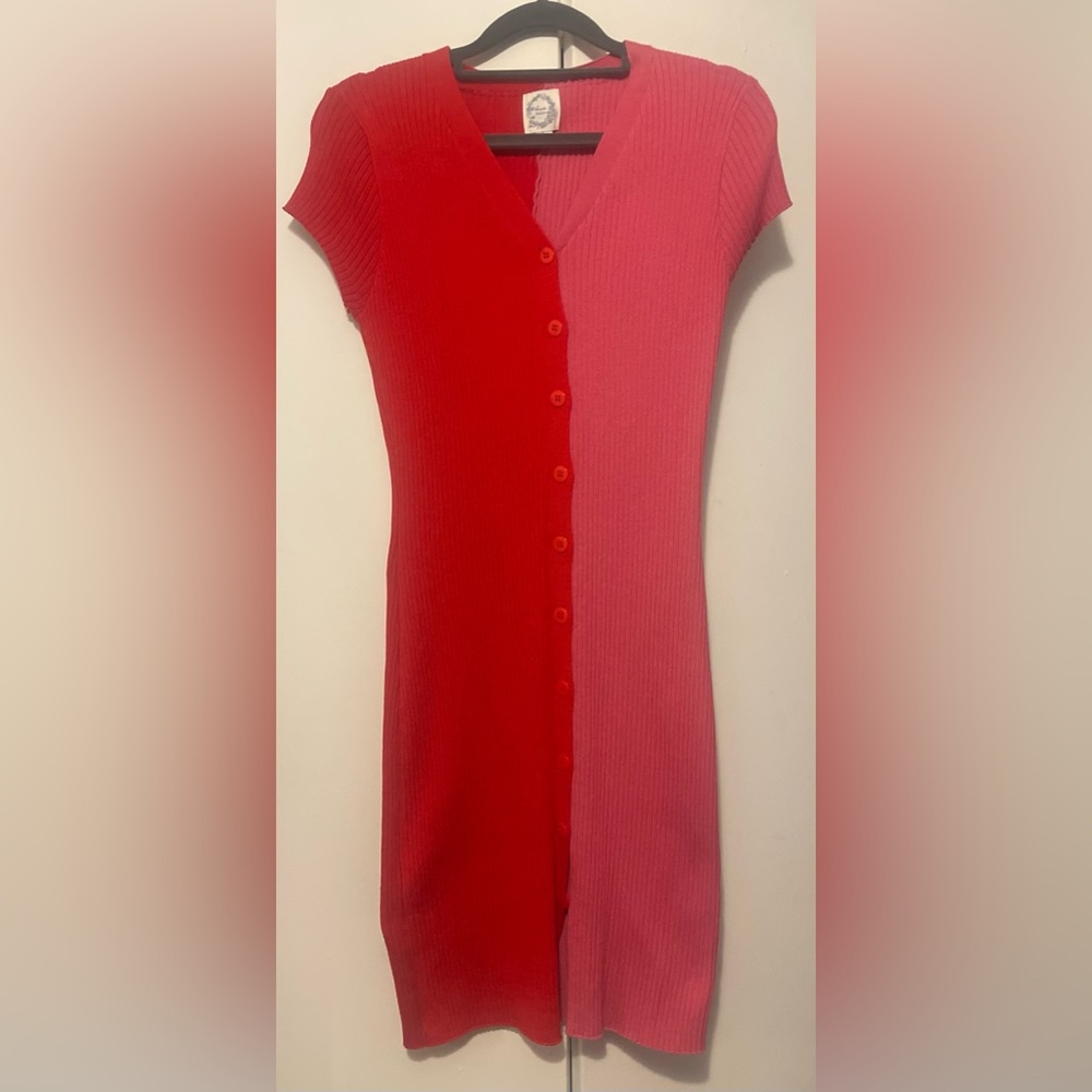 Boutique Dress Half Red/Half Pink- Perfect for Valentines Day💕